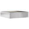 vidaXL Rasenkante 50 x 50 x 13 cm Edelstahl Silber