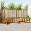 vidaXL Outdoor-Sofagarnitur 11 pcs Natur Massivholz Akazie