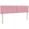 vidaXL Ottoman-Bett mit Matratzen Rosa 200x200 cm Samt