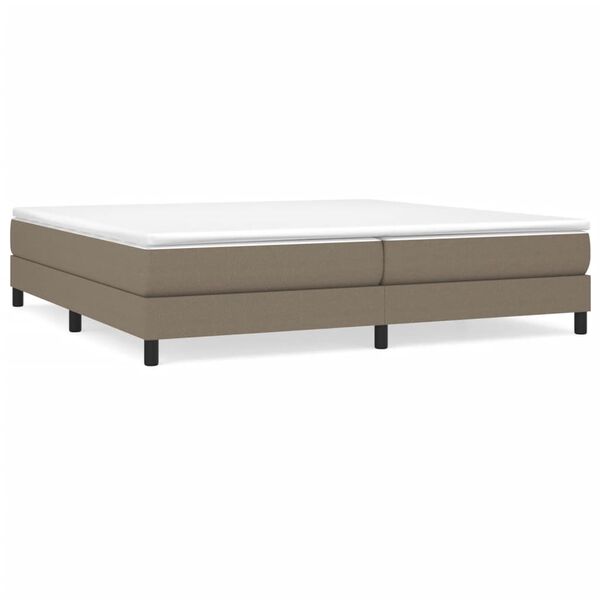 vidaXL Boxspringbettgestell Taupe 200x200 cm Stoff