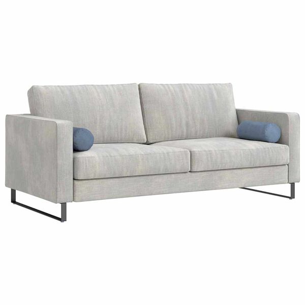 vidaXL Bolsterkissen 2 Stück Blau Ø 15 x 40 cm Cordstoff