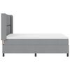 vidaXL Boxspringbett mit Matratze Hellgrau 200 x 160 cm Stoff