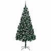 vidaXL K&uuml;nstlicher Weihnachtsbaum mit 300 LEDs mit St&auml;nder Gr&uuml;n 210 cm