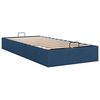 vidaXL Ottoman-Bett ohne Matratze Blau 90x190 cm Stoff