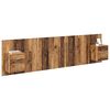 vidaXL Kopfteil mit Schrank mit Schubladen 3 pcs Altholz Holzwerkstoff