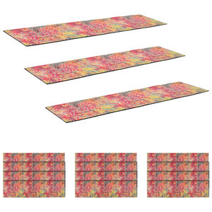 vidaXL Stufenmatten 15 stk. 76 x 20 cm Mehrfarbig Polyester Rechteckig