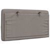 vidaXL Kopfteil-Kissen Taupe 80 cm Stoff
