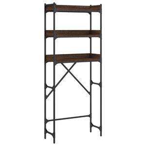 vidaXL Waschmaschinenregal Braun Eichen-Optik 67x25x163 cm