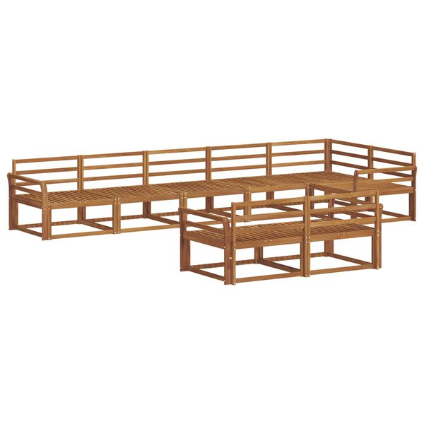 vidaXL Outdoor-Sofagarnitur 8 pcs Natur Massivholz Akazie