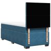 vidaXL Boxspringbett mit Matratze Blau 80x200 cm Samt