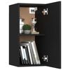 vidaXL TV-Schrank Schwarz 30,5x30x60 cm Holzwerkstoff