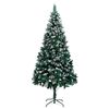 vidaXL K&uuml;nstlicher Weihnachtsbaum mit Zapfen und Schnee 240 cm