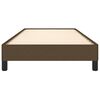vidaXL Bettgestell ohne Matratze Dunkelbraun 90x200 cm Stoff