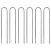 vidaXL Zeltheringe 6 Stk. U-Form 30 cm &Oslash;7 mm Verzinkter Stahl
