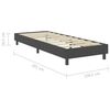 vidaXL Boxspring-Bettgestell Grau Stoff 100x200 cm