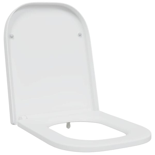 vidaXL Toilettensitz Wei&szlig; 47,5 x 35 x 3,6 cm Duroplast
