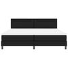 vidaXL Boxspringbett mit Matratze Schwarz 200 x 200 cm Kunstleder