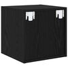 vidaXL Wandschrank Schwarz Eichen-Optik 37 x 37 x 37 cm Holzwerkstoff