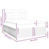 vidaXL Boxspringbett mit Matratze Blau 180x200 cm Samt