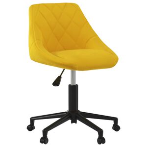 vidaXL Esszimmerstuhl Drehbar Senfgelb Samt
