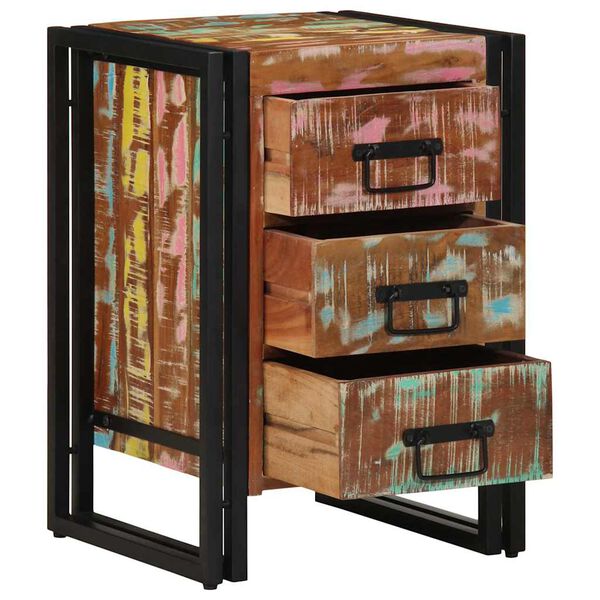 vidaXL Nachttisch 40 x 40 x 59 cm Massives upgecyceltes Holz