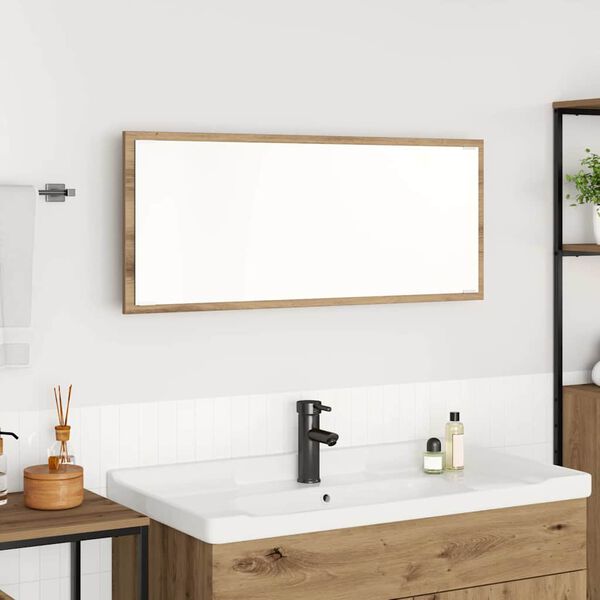 vidaXL Spiegel Artisan-Eiche 90 x 8,5 x 37 cm Holzwerkstoff