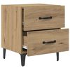 vidaXL Bettschrank Artisan-Eiche 40 x 35 x 47,5 cm Holzwerkstoff