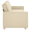 vidaXL Sofa Creme 220 x 78 x 84 cm Stoff
