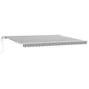 vidaXL Markise Automatisch Anthrazit & Wei&szlig; 450x300 cm