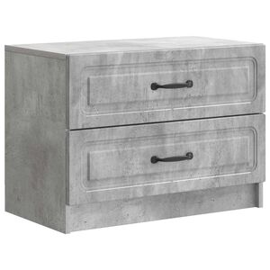 vidaXL Nachttisch Betongrau 62 x 34,5 x 44,5 cm Holzwerkstoff