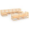 vidaXL 10-tlg. Garten-Lounge-Set Massivholz Kiefer