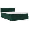 vidaXL Ottoman-Bett mit Matratze Dunkelgr&uuml;n 140x190 cm Samt