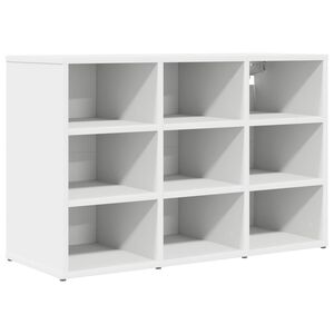 vidaXL Schuhschrank 77,5 x 30 x 51 cm Holzwerkstoff Wei&szlig;