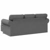 vidaXL Sofa Dunkelgrau