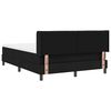 vidaXL Boxspringbett mit Matratze Schwarz 200 x 160 cm Stoff