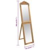 vidaXL Standspiegel Golden 50x200 cm