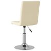 vidaXL Esszimmerst&uuml;hle 2 Stk. Drehbar Creme Stoff