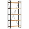 vidaXL B&uuml;cherregal 5 F&auml;cher 90 x 30 x 180 cm Massivholz Akazie
