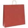 vidaXL Papiertragetaschen 50 Stk. mit Henkeln Rot 54x15x49 cm