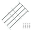 vidaXL Sicherheitsgitter f&uuml;r Fenster mit 4 Querstangen 3 stk.