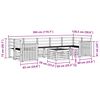 vidaXL Sofagarnituren 8 pcs Natur Massivholz Akazie
