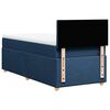 vidaXL Boxspringbett mit Matratze Blau 90x200 cm Stoff