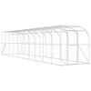 vidaXL H&uuml;hnerstall gegen die Wand Silber 600 x 150 x 215 cm