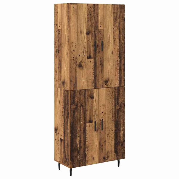 vidaXL Highboard 2 pcs Altholz Holzwerkstoff