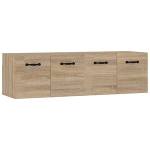 vidaXL Wandschr&auml;nke 2 Stk. Sonoma-Eiche 80x35x36,5 cm Holzwerkstoff