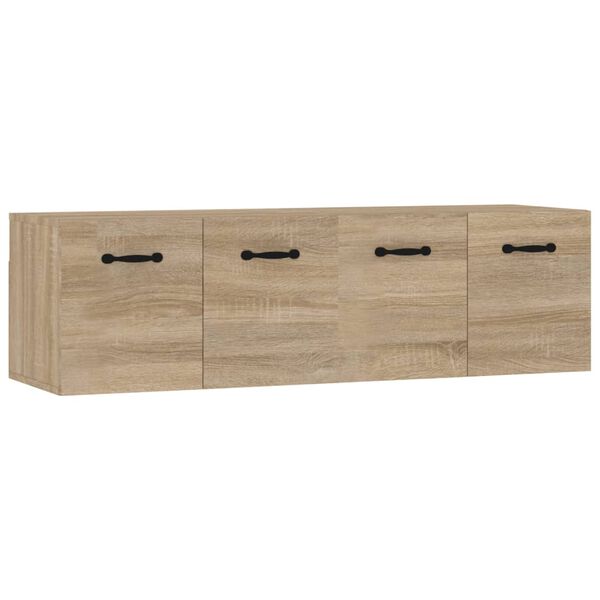 vidaXL Wandschr&auml;nke 2 Stk. Sonoma-Eiche 80x35x36,5 cm Holzwerkstoff