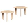 vidaXL Couchtisch 2 pcs Natur Massivholz Kiefer