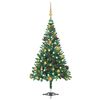 vidaXL K&uuml;nstlicher Weihnachtsbaum Beleuchtung Kugeln 120cm 230 Zweige