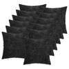 vidaXL Wurfkissen 12 stk. HEERLEN Anthrazit 40 x 40 cm Chenille-Stoff