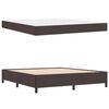 vidaXL Boxspringbett Dunkelbraun 180 x 200 cm Stoff